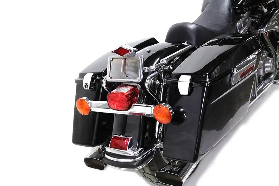 V-Twin Wyatt Gatling Chrome Tour-Pak Luggage Latch Kit for Harley Davidson FLT by V-Twin