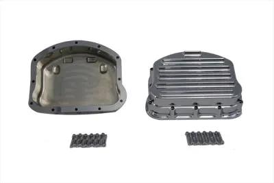 V-Twin Full Finned Panhead Rocker Box Cover Set Chrome – Fits Harley Davidson FL 1948-1957 by V-Twin