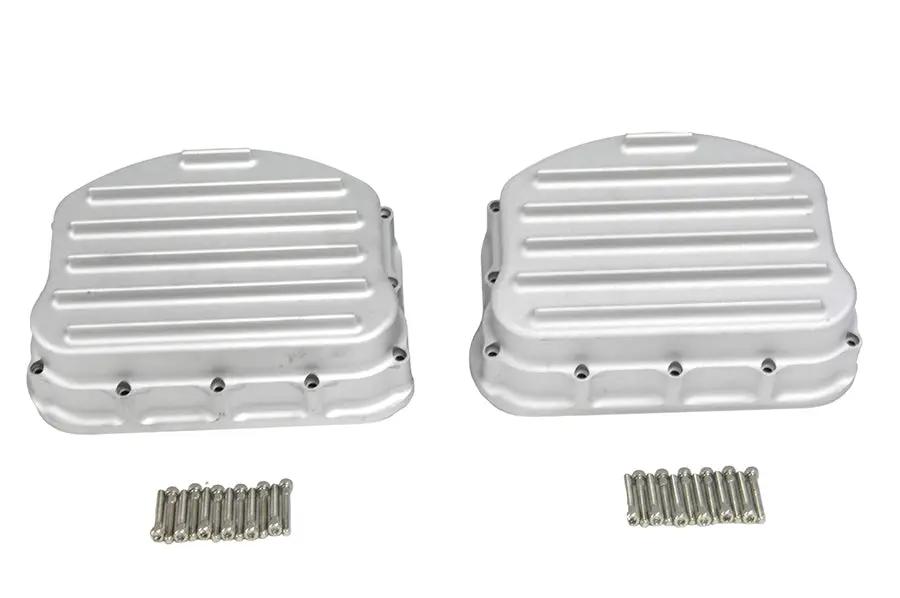 V-Twin Full Finned Panhead Rocker Box Cover Set for Harley Davidson FL (1948-1957) by V-Twin