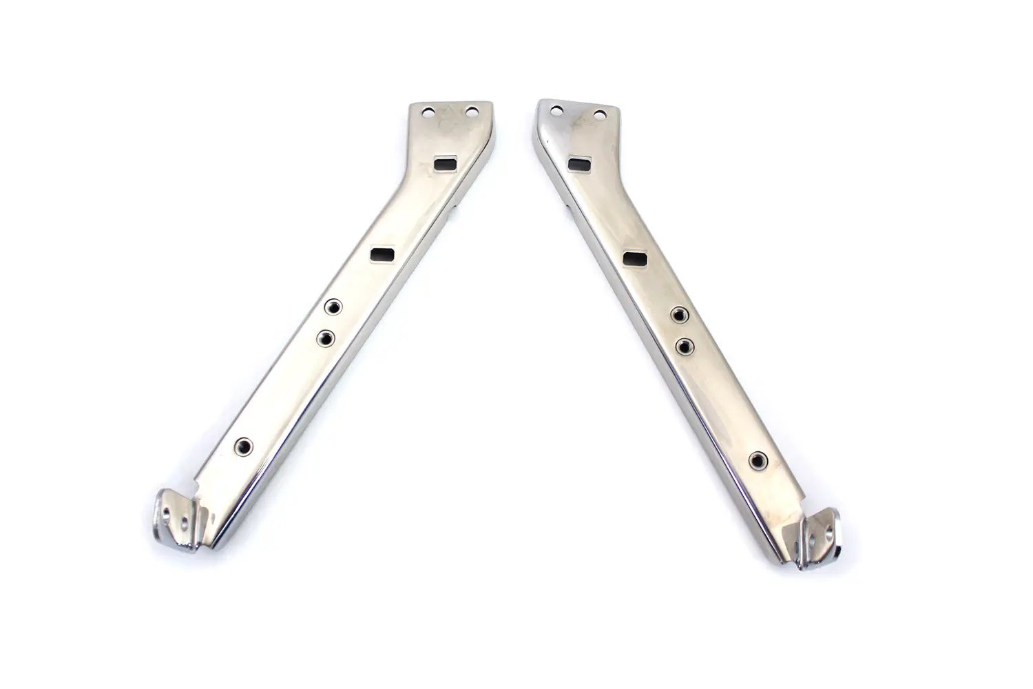 V-Twin Chrome Saddlebag Guard Kit Brackets for Harley Davidson FLT 1979-1988 by V-Twin