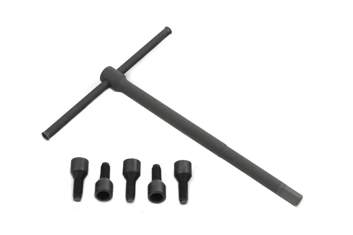 V-Twin Wheel Lug Bolt and Wrench Kit Parkerized for Harley Davidson EL Models by V-Twin