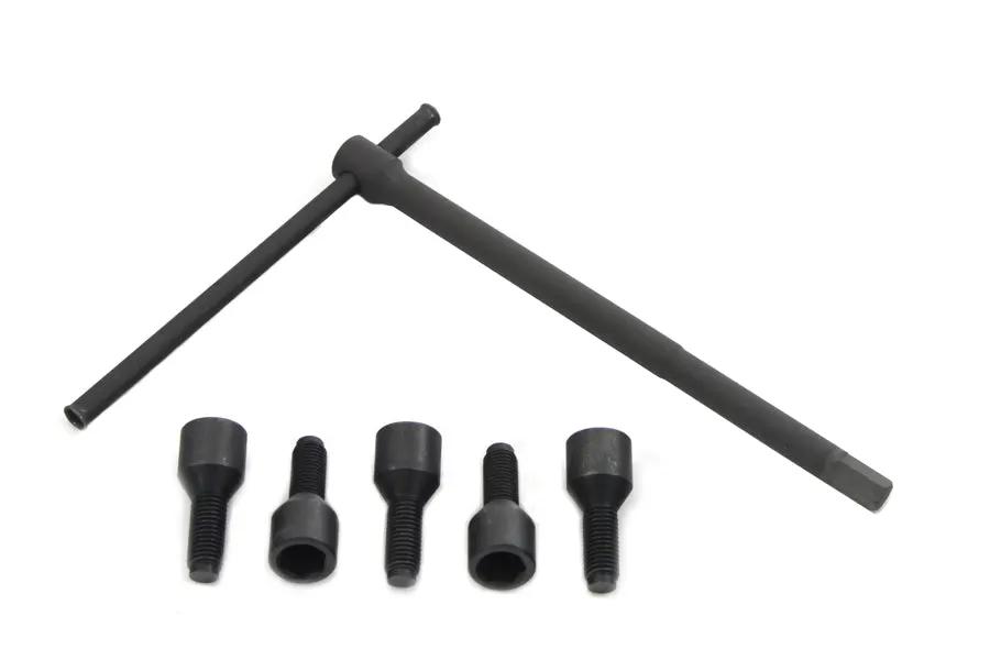 V-Twin Wheel Lug Bolt and Wrench Kit Parkerized for Harley Davidson EL Models by V-Twin