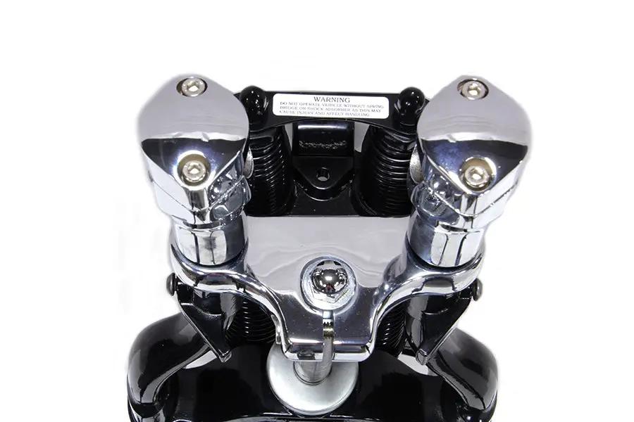 Wyatt Gatling FLSTS Offset Spring Fork Assembly Black – Fits 1997-2005 Harley Davidson FLSTS by Wyatt Gatling