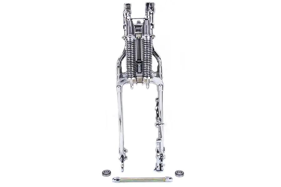 Wyatt Gatling FLSTS Complete Inline Spring Fork Assembly Chrome - Part WT003C by Wyatt Gatling