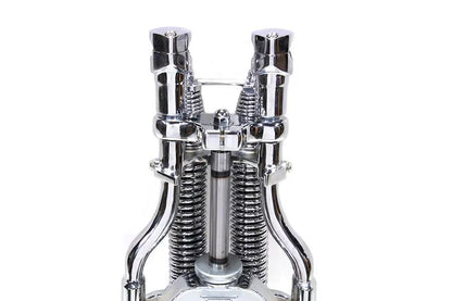 Wyatt Gatling FLSTS Complete Inline Spring Fork Assembly Chrome - Part WT003C by Wyatt Gatling
