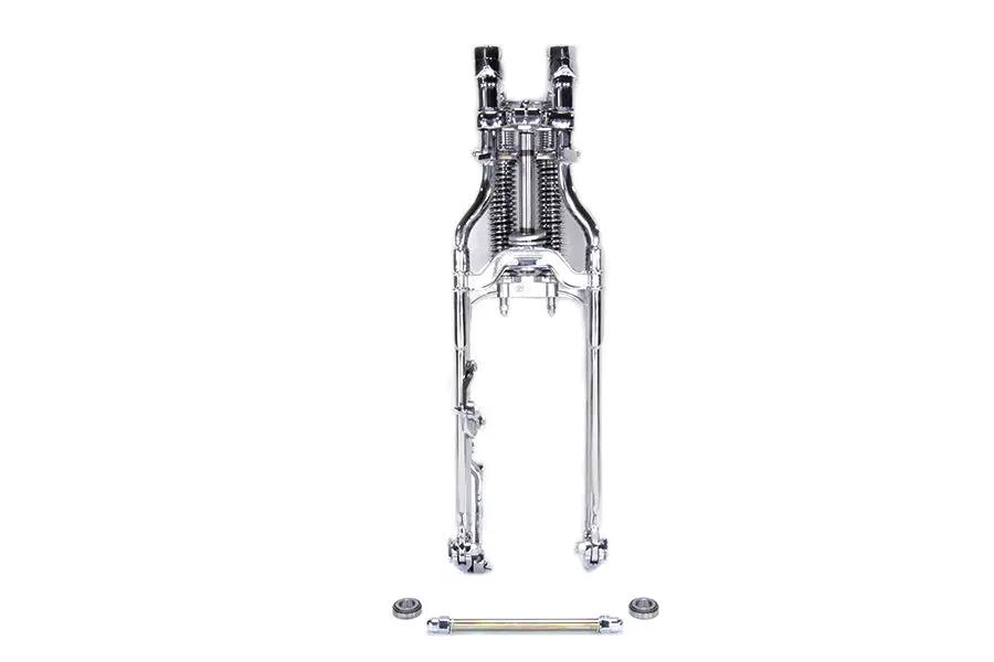 Wyatt Gatling FLSTS Complete Inline Spring Fork Assembly Chrome - Part WT003C by Wyatt Gatling