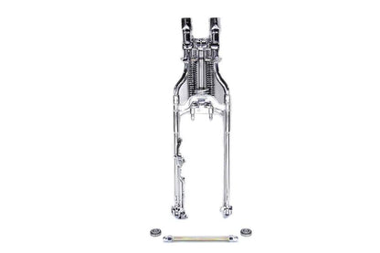 Wyatt Gatling FLSTS Complete Inline Spring Fork Assembly Chrome - Part WT003C by Wyatt Gatling