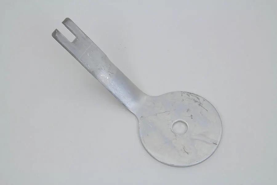 V-Twin Cadmium Steering Damper Bracket for Harley Davidson UL & EL Models by V-Twin