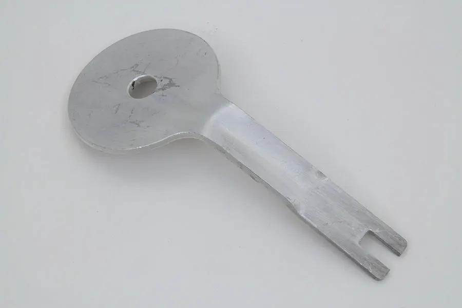V-Twin Cadmium Steering Damper Bracket for Harley Davidson UL & EL Models by V-Twin