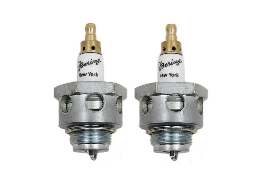 V-Twin 7/8 Inch Doering Spark Plug Set for Classic Harley Davidson Models by V-Twin