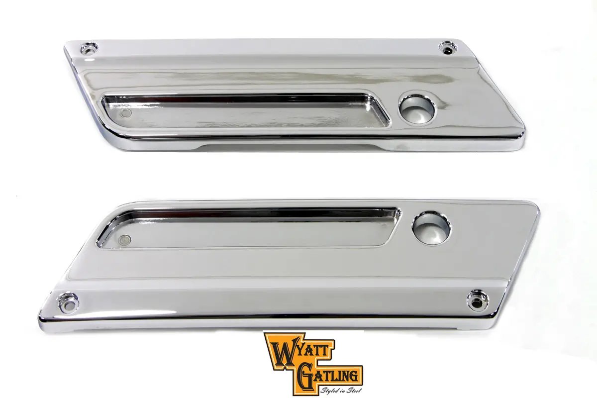 V-Twin Wyatt Gatling Saddlebag Face Plate for Harley Davidson FLT Models by V-Twin