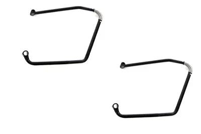 V-Twin Black Adjustable Saddlebag Support Kit for Harley FXST and FLST Models by V-Twin