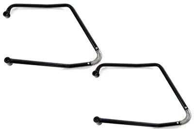 V-Twin Black Adjustable Saddlebag Support Kit for Harley FXST and FLST Models by V-Twin