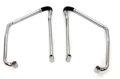 V-Twin Chrome Adjustable Saddlebag Support Kit Part 77230C for Mopeds and Motorcycles by V-Twin