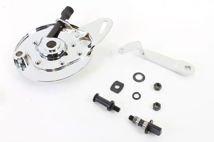 V-Twin 45 Inch Rear Brake Backing Plate Kit Chrome for Harley Davidson W Models by V-Twin