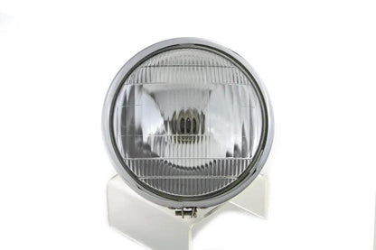 V-Twin 6-1/2 Inch Spring Fork 6 Volt Headlamp for Harley Davidson EL & FL Models by V-Twin