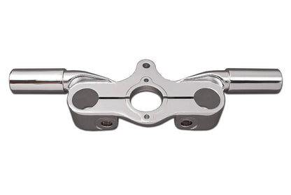 V-Twin Spring Fork Top Triple Tree Inline Chrome for Harley Davidson EL and FL Models by V-Twin