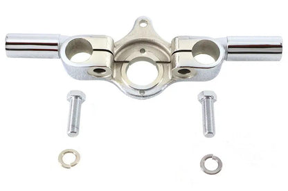 V-Twin Spring Fork Top Tree Offset Chrome with Ears for Harley Davidson 1946-1948 FL and UL Models by V-Twin