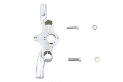 V-Twin Spring Fork Top Tree Offset Chrome with Ears for Harley Davidson 1946-1948 FL and UL Models by V-Twin