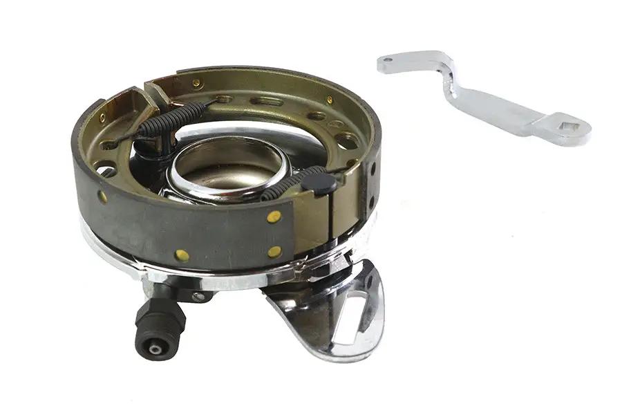 Motorshop 45 Inch Rear Backing Plate Assembly Black for Harley Davidson WL Models by Motorshop