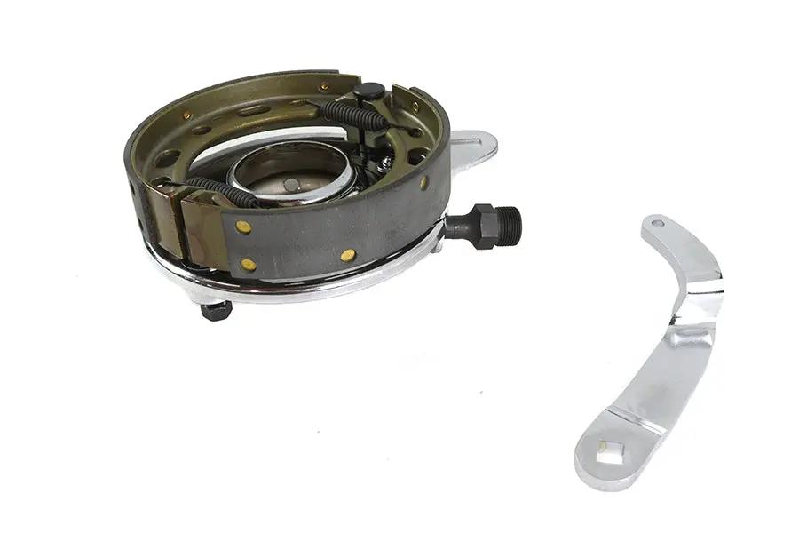 Motorshop 45 Inch Rear Backing Plate Assembly Black for Harley Davidson WL Models by Motorshop
