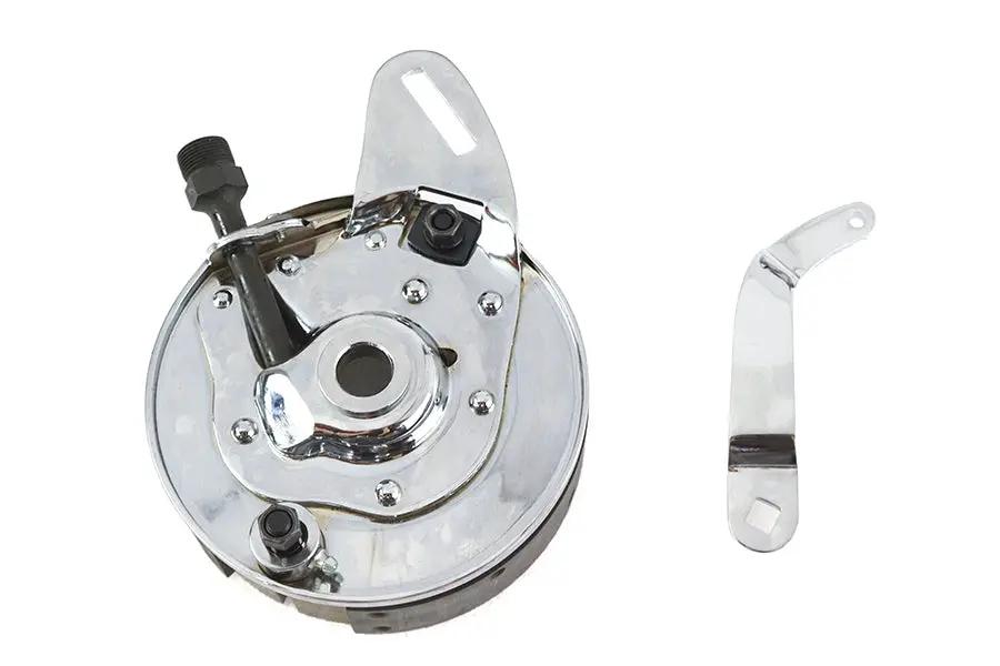 Motorshop 45 Inch Rear Backing Plate Assembly Black for Harley Davidson WL Models by Motorshop