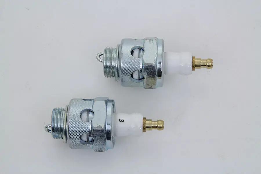 V-Twin Replica 18mm Spark Plug Set for Harley Davidson EL (1936-1945) by V-Twin