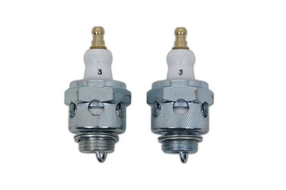 V-Twin Replica 18mm Spark Plug Set for Harley Davidson EL (1936-1945) by V-Twin
