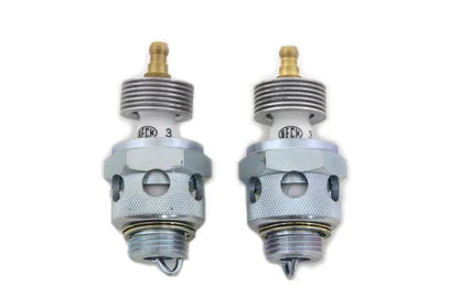 V-Twin 18mm Beck Spark Plugs with Cool Fin Set for Harley Davidson EL Models by V-Twin