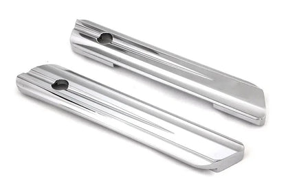 V-Twin Saddlebag Face Plate Set with Chrome Finish for Harley Davidson FLT (2014-2023) - Part # S77-0149C by V-Twin