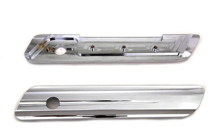 V-Twin Saddlebag Face Plate Set with Chrome Finish for Harley Davidson FLT (2014-2023) - Part # S77-0149C by V-Twin