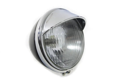 V-Twin 49-1254 6-1/2 Inch Spring Fork Headlamp for Harley Davidson EL and FL Models by V-Twin