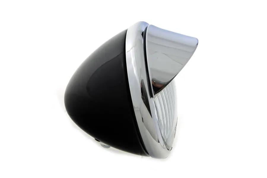 V-Twin 49-1254 6-1/2 Inch Spring Fork Headlamp for Harley Davidson EL and FL Models by V-Twin
