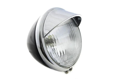 V-Twin 49-1254 6-1/2 Inch Spring Fork Headlamp for Harley Davidson EL and FL Models by V-Twin