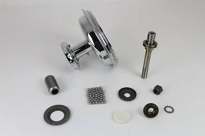 V-Twin 45 Inch W Front Wheel Hub Assembly Chrome for Harley Davidson WL Models by V-Twin