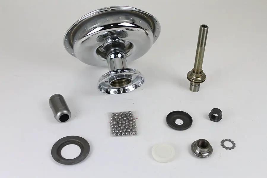 V-Twin 45 Inch W Front Wheel Hub Assembly Chrome for Harley Davidson WL Models by V-Twin