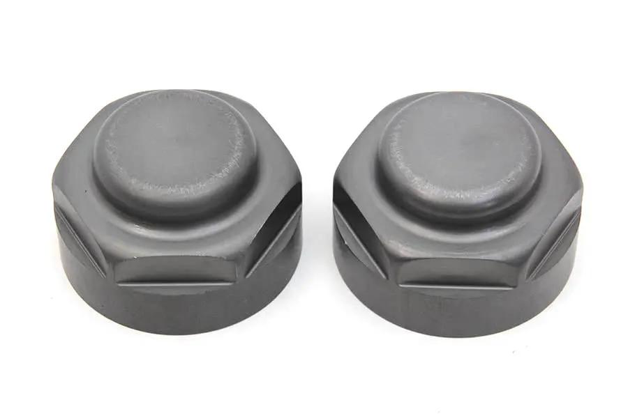 V-Twin Parkerized Servi-Car Hub Cap Set for Harley Davidson G (1932-1934) by V-Twin