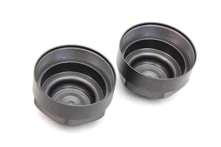 V-Twin Parkerized Servi-Car Hub Cap Set for Harley Davidson G (1932-1934) by V-Twin