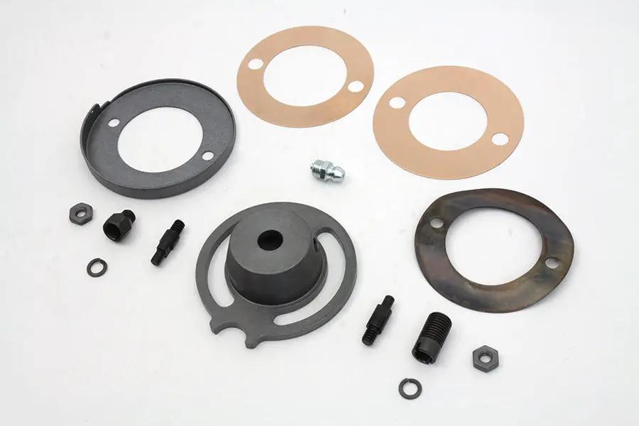 V-Twin Parkerized Front Brake Plate Cover Kit for Harley Davidson WL (1930-1939) by V-Twin