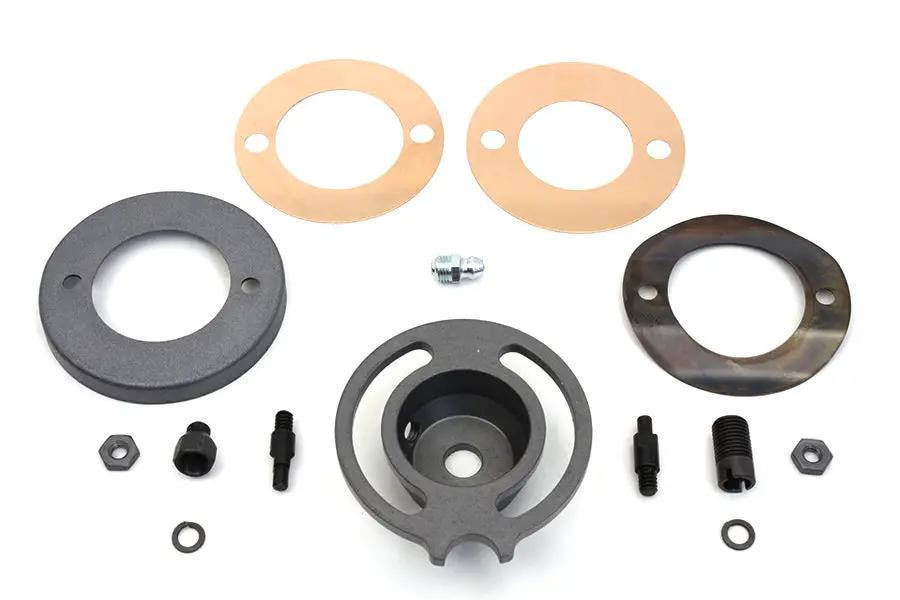 V-Twin Parkerized Front Brake Plate Cover Kit for Harley Davidson WL (1930-1939) by V-Twin