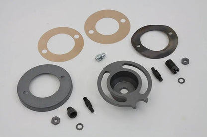 V-Twin Parkerized Front Brake Plate Cover Kit for Harley Davidson WL (1930-1939) by V-Twin
