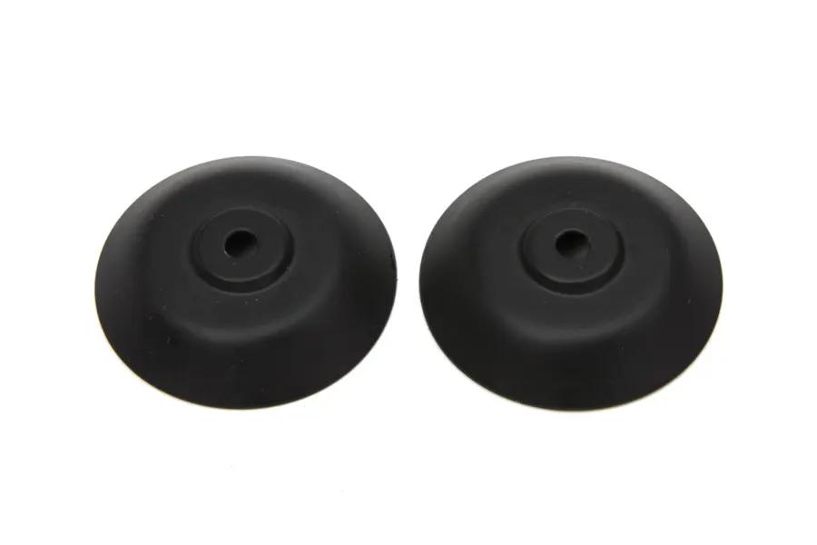 V-Twin Replica Spark Plug Shield Set for Harley Davidson G - Black Finish by V-Twin