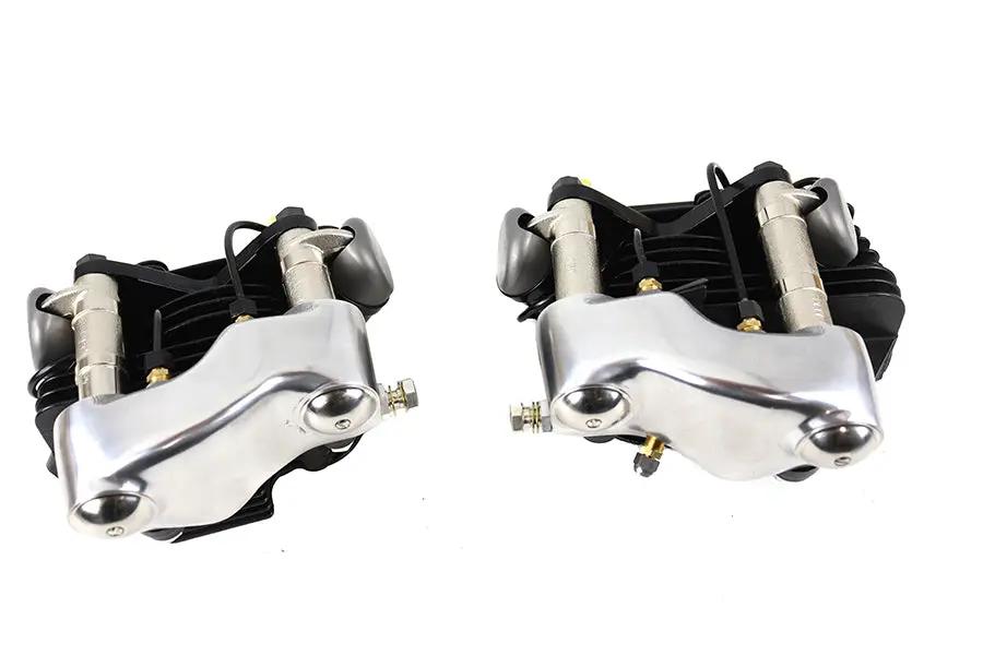 Motortechnic 1936 EL Knucklehead Cylinder Head Set with Black Finish by Motortechnic
