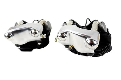 Motortechnic 1936 EL Knucklehead Cylinder Head Set with Black Finish by Motortechnic