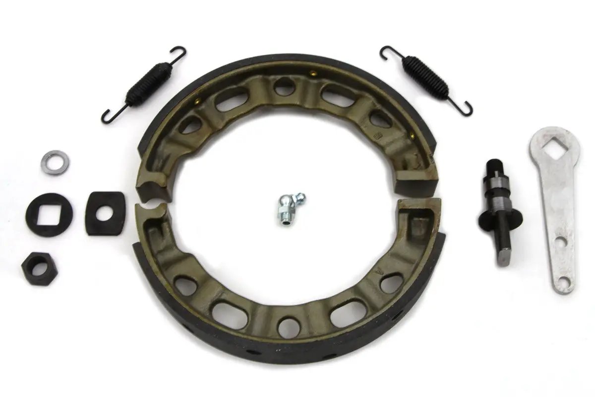 V-Twin Front Brake Shoe Kit for Harley Davidson W Models (1941-1950) by V-Twin