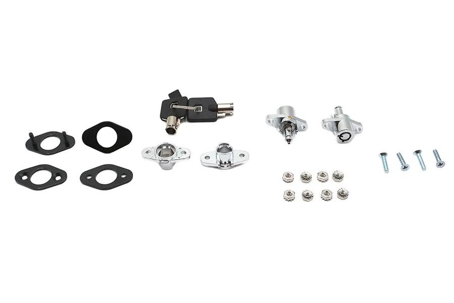 V-Twin Universal Saddlebag Lock Kit S77-0151 for Harley Davidson Motorcycles by V-Twin