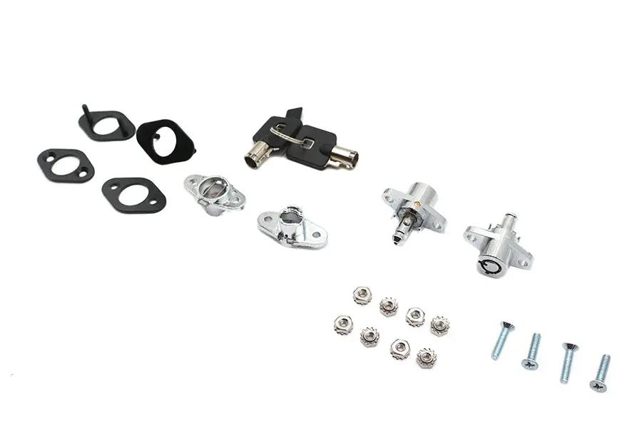 V-Twin Universal Saddlebag Lock Kit S77-0151 for Harley Davidson Motorcycles by V-Twin