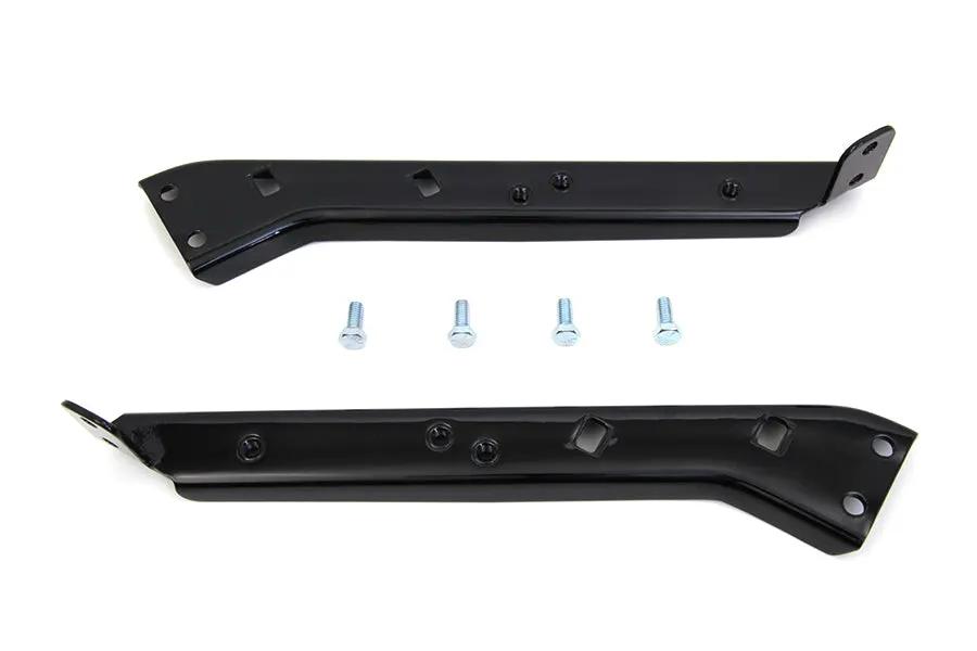 V-Twin Black Saddlebag Guard Kit Brackets for Harley Davidson FLT (1979-1988) by V-Twin