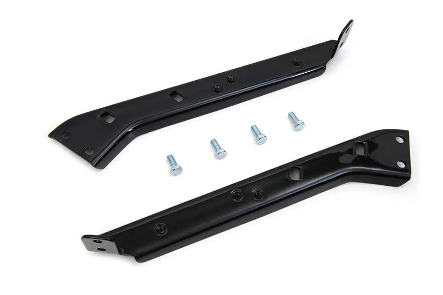 V-Twin Black Saddlebag Guard Kit Brackets for Harley Davidson FLT (1979-1988) by V-Twin