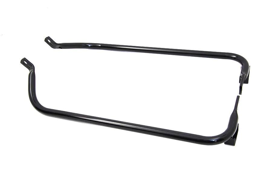 V-Twin Lower Saddlebag Guard Set Black for Harley Davidson FLTR and FLHRS Models by V-Twin